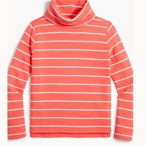 J. Crew Factory Striped mockneck sweatshirt in cloudspun fleece